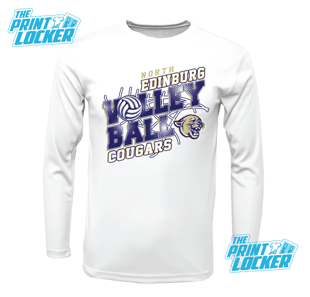 Cougars Volleyball Design Drifit Long Sleeve