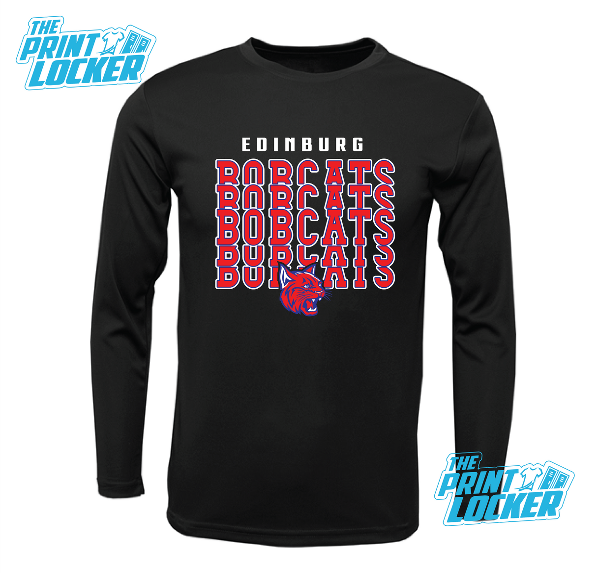 Bobcats Stack Design Drifit Long Sleeve