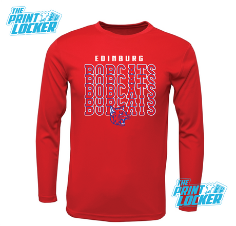 Bobcats Stack Design Drifit Long Sleeve