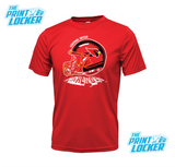 Cardinal Football Helmet Drifit Short Sleeve