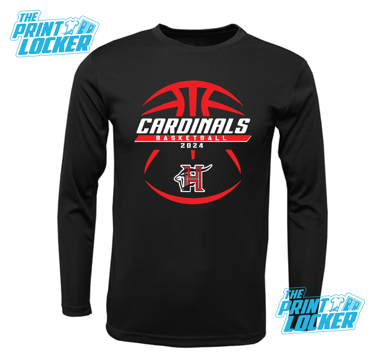 Cardinals Basketball Design Drifit Long Sleeve