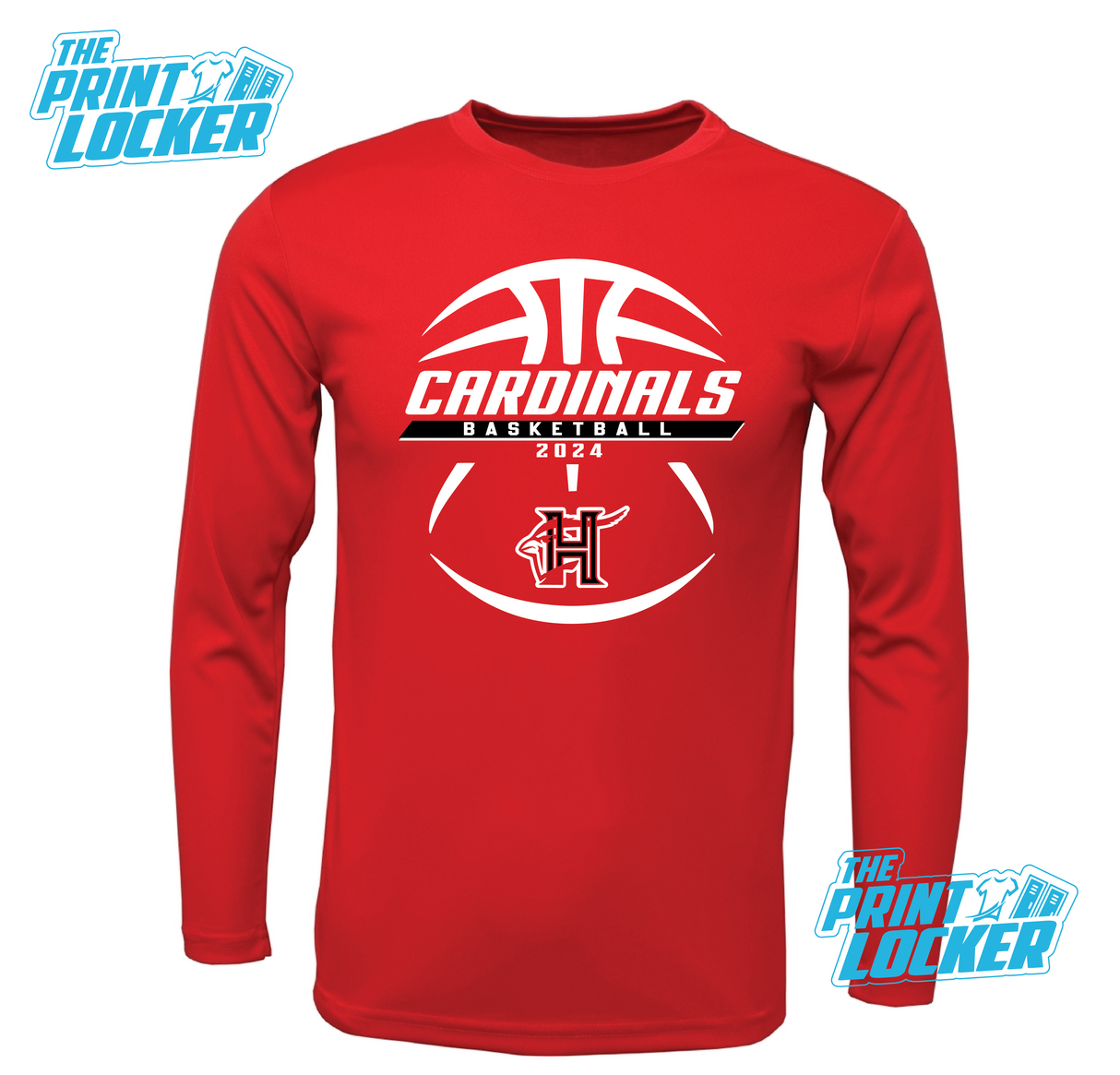 Cardinals Basketball Design Drifit Long Sleeve