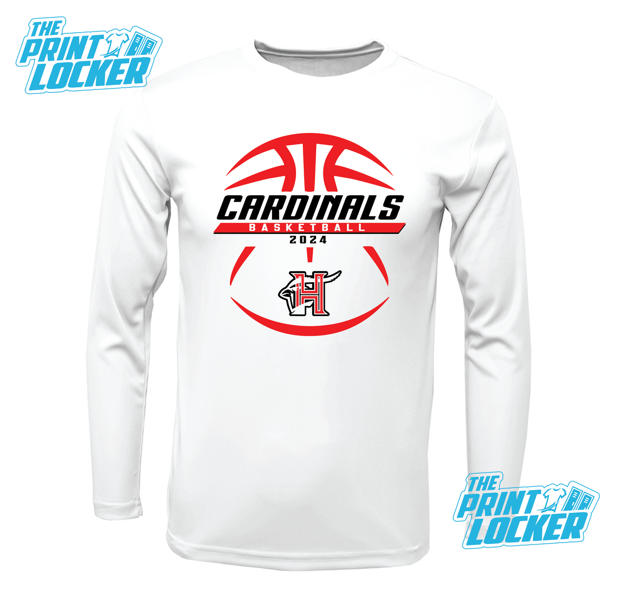 Cardinals Basketball Design Drifit Long Sleeve