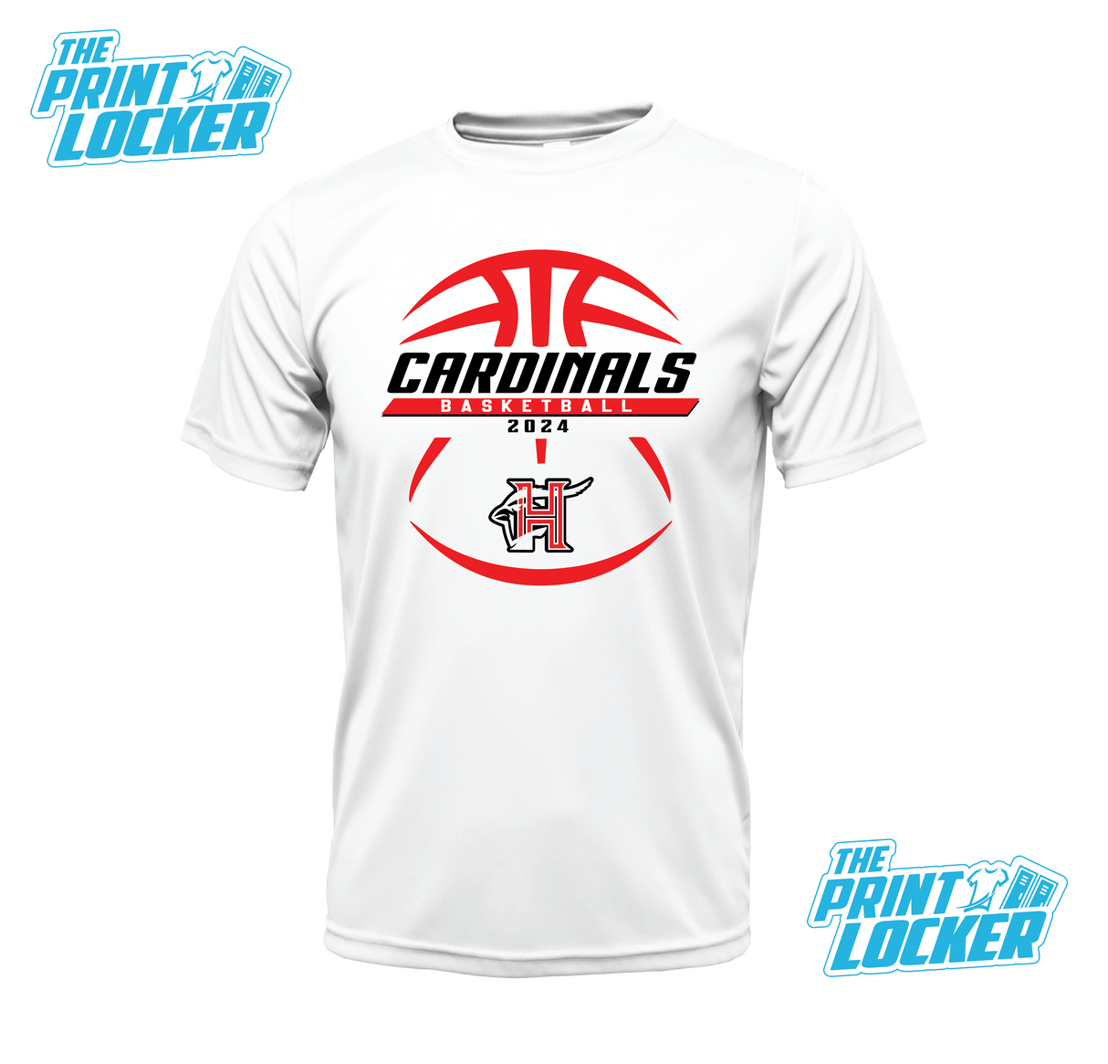 Cardinals Basketball Design Drifit Short Sleeve