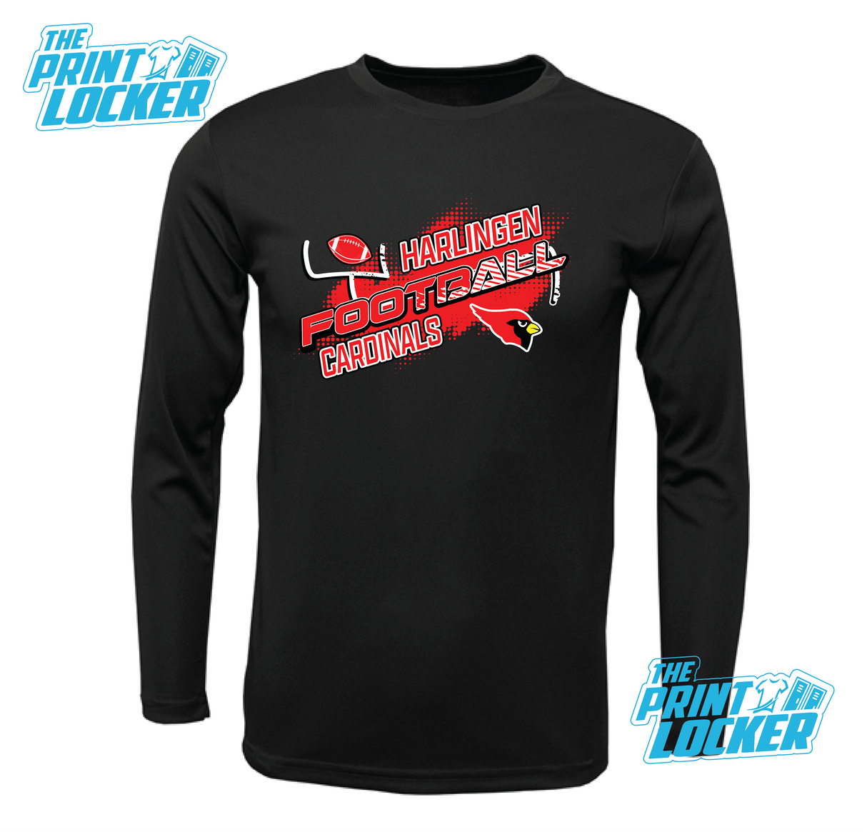 Cardinals Football Design Drifit Long Sleeve