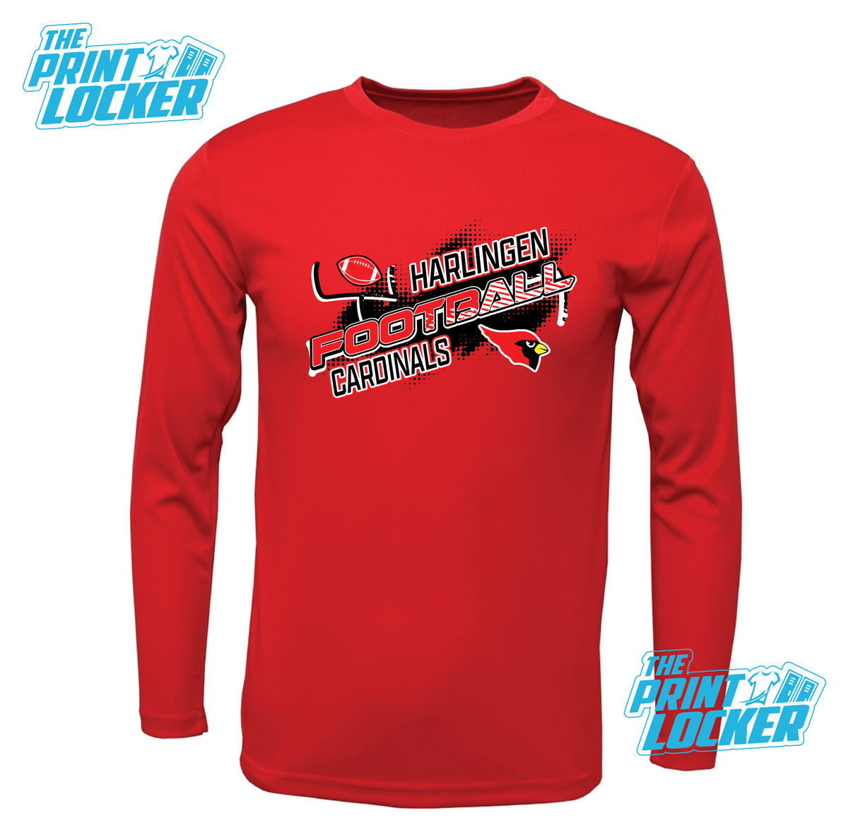 Cardinals Football Design Drifit Long Sleeve