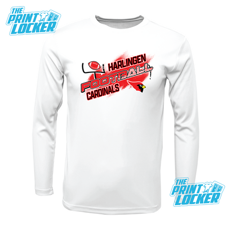 Cardinals Football Design Drifit Long Sleeve