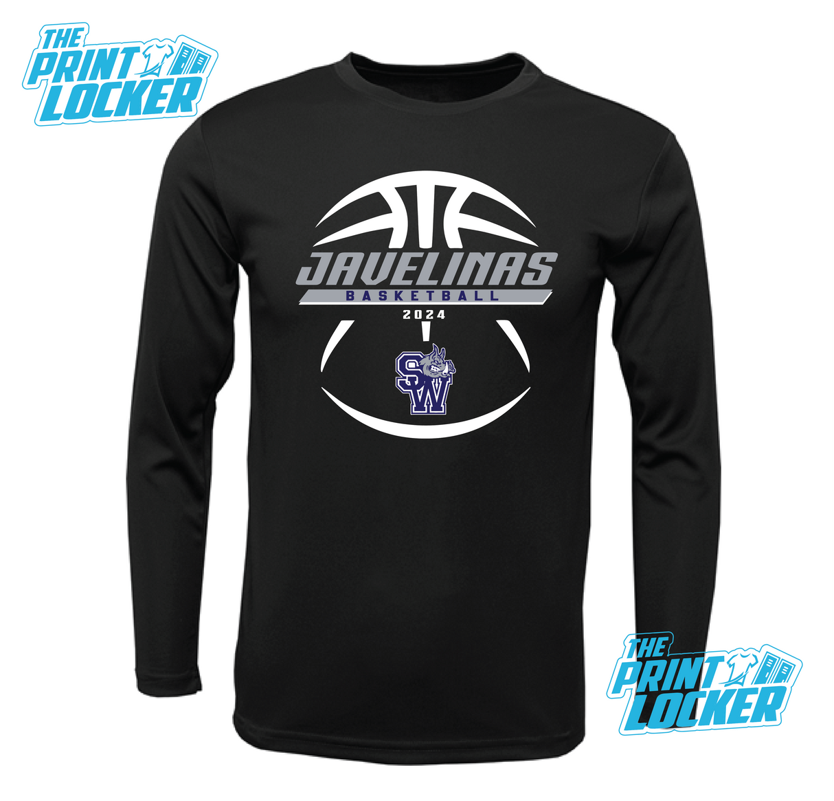 Javelinas Basketball Design Drifit Long Sleeve