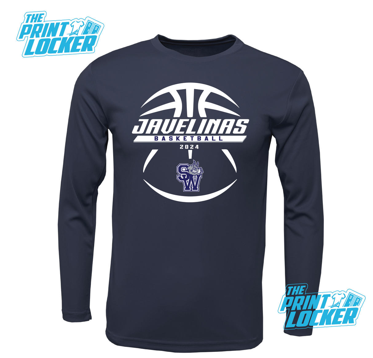 Javelinas Basketball Design Drifit Long Sleeve