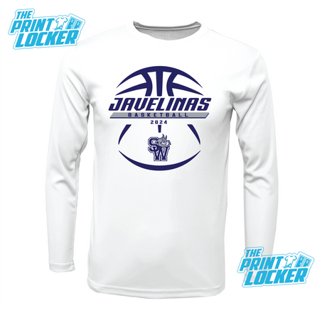 Javelinas Basketball Design Drifit Long Sleeve