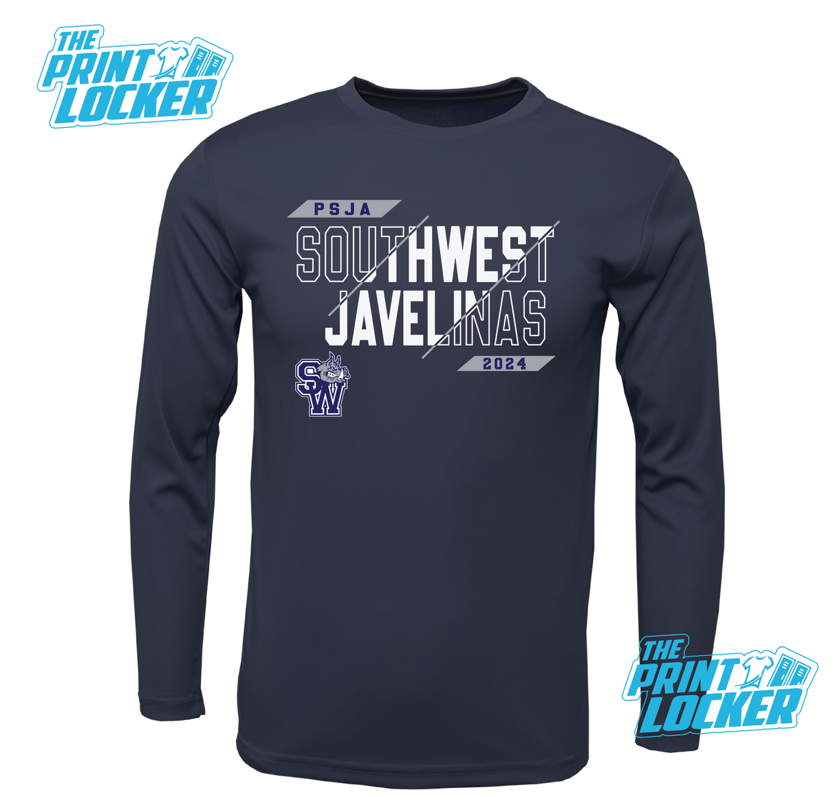 Javelinas Slash Design Drifit Long Sleeve