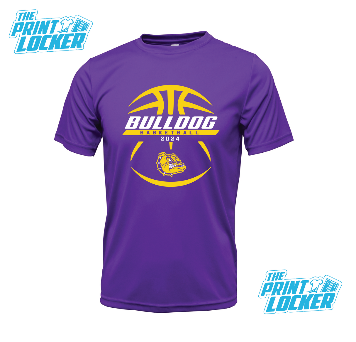 Bulldogs Basketball Design Drifit Short Sleeve