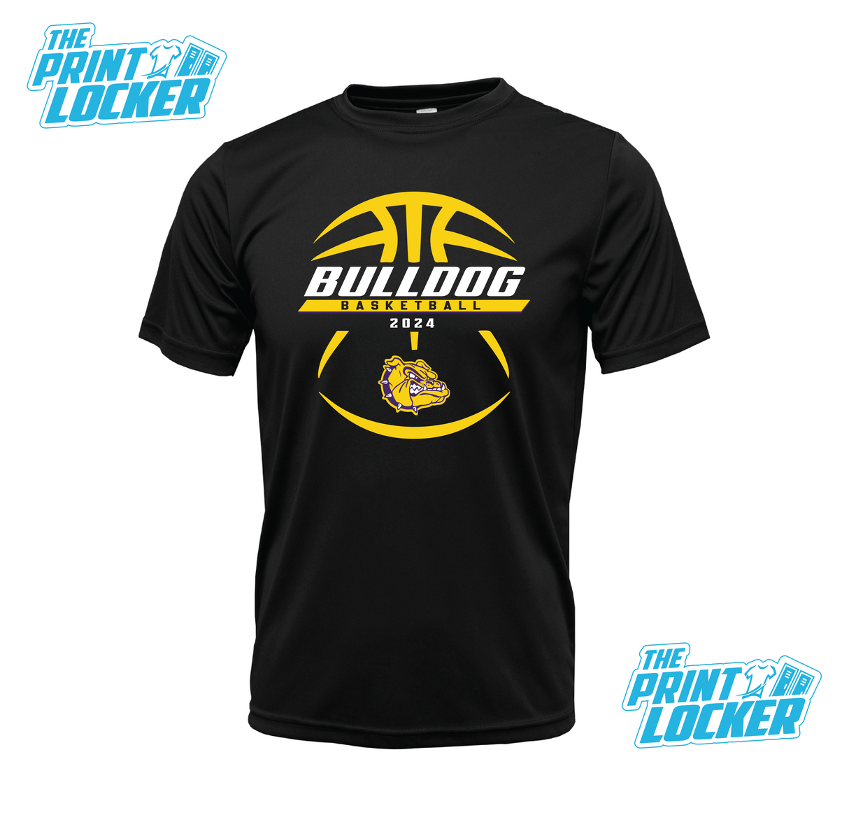 Bulldogs Basketball Design Drifit Short Sleeve