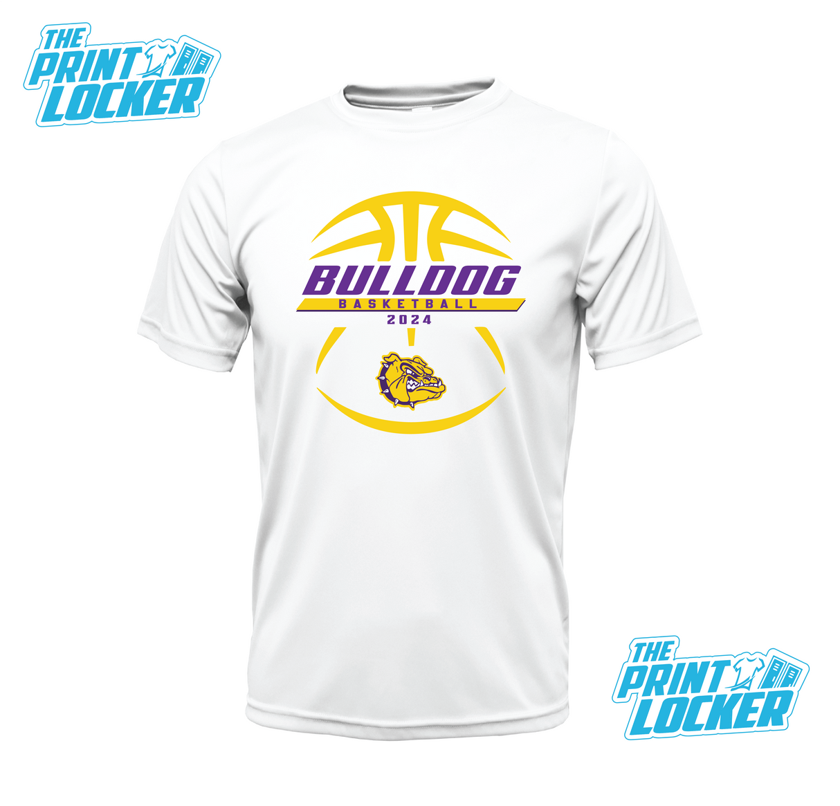 Bulldogs Basketball Design Drifit Short Sleeve