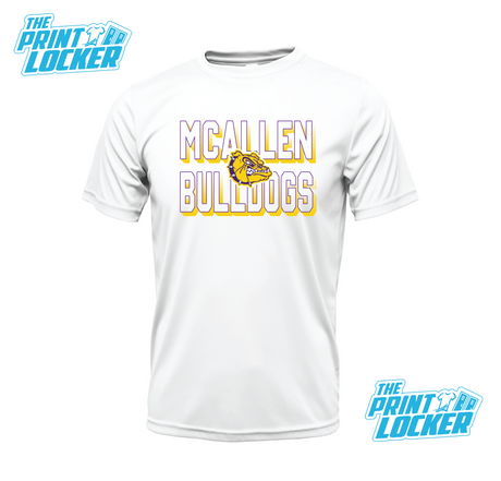 Bulldogs Halftone Design Drifit Short Sleeve