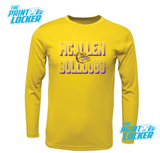 Bulldogs Halftone Design Drifit Long Sleeve