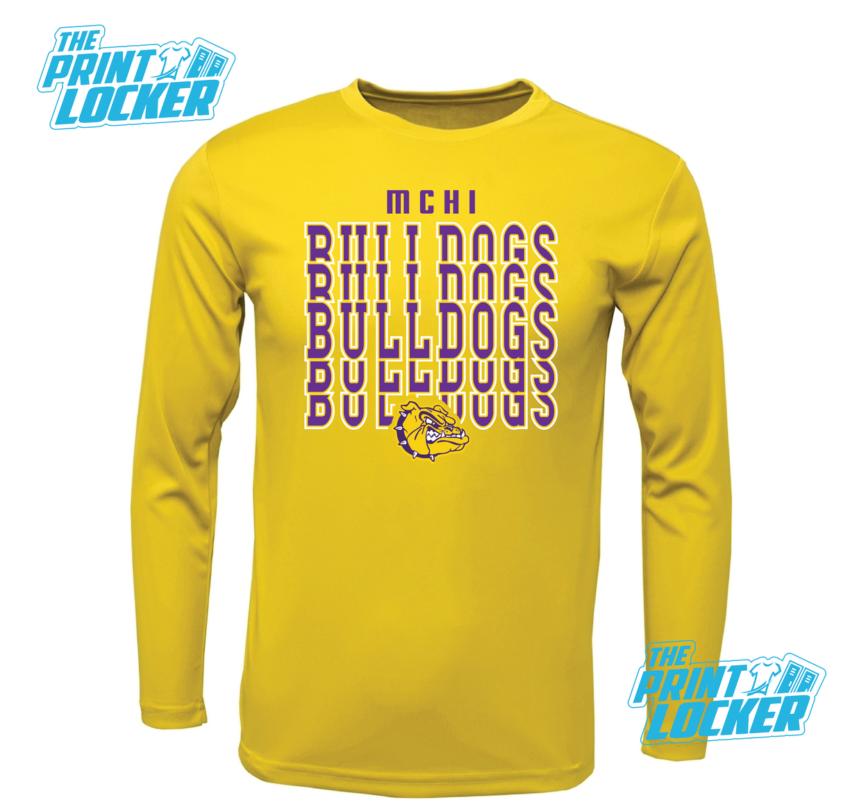 Bulldogs Stack Design Drifit Long Sleeve