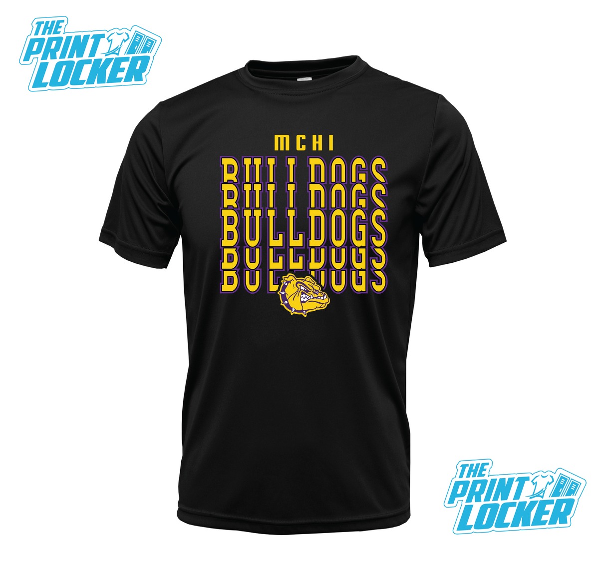 Bulldogs Stack Design Drifit Short Sleeve