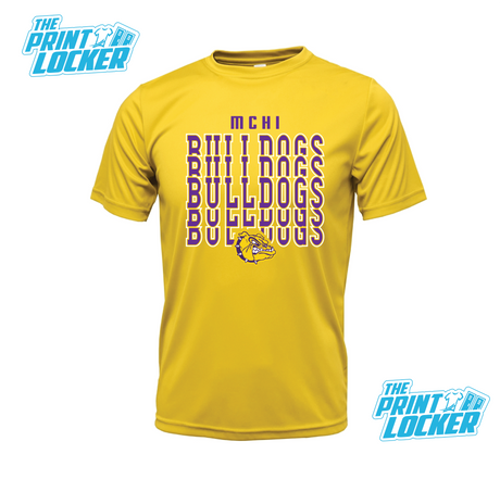 Bulldogs Stack Design Drifit Short Sleeve