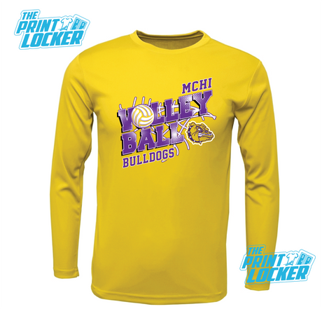 Bulldogs Volleyball Design Drifit Long Sleeve