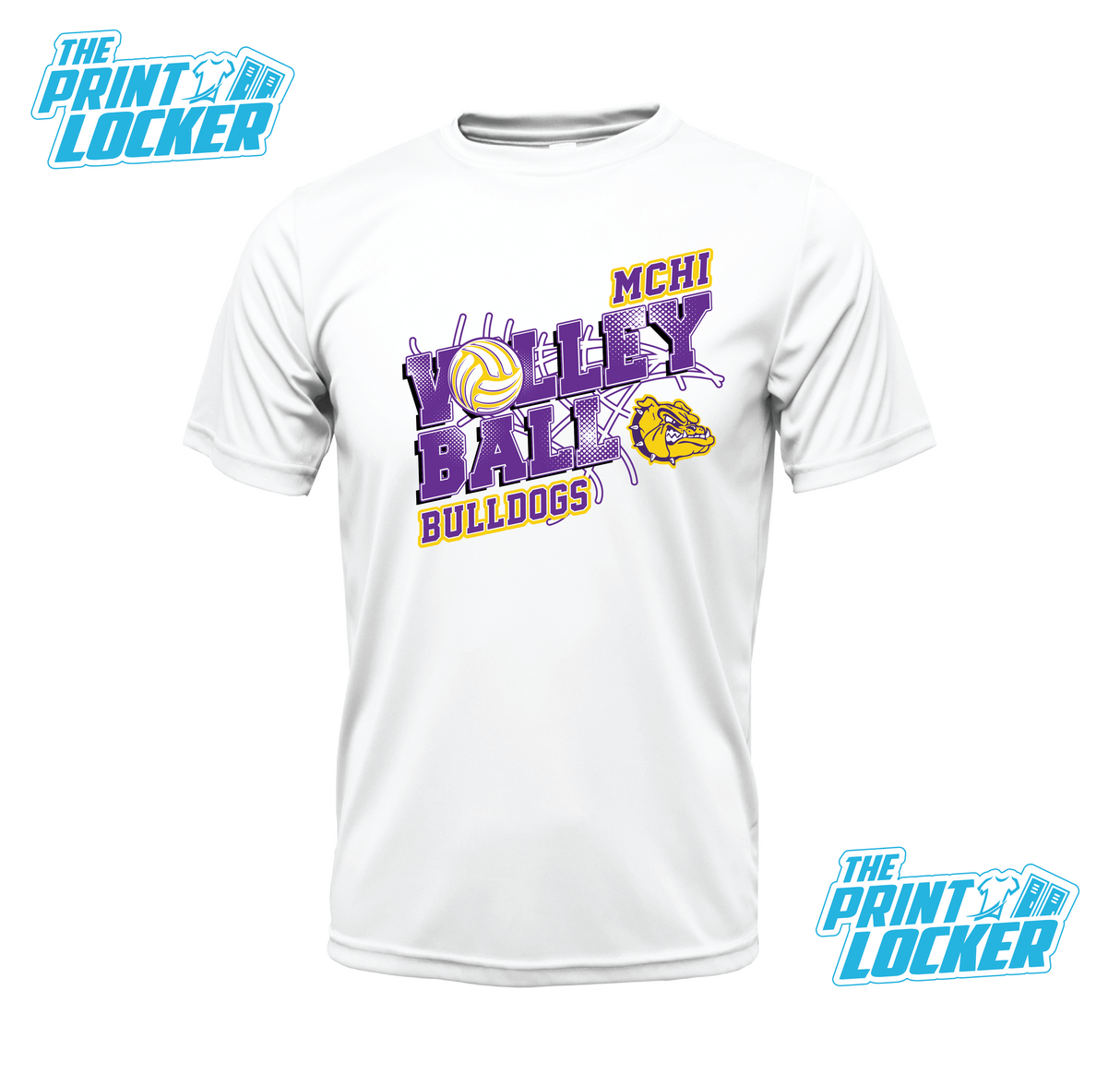 Bulldogs Volleyball Design Drifit Short Sleeve