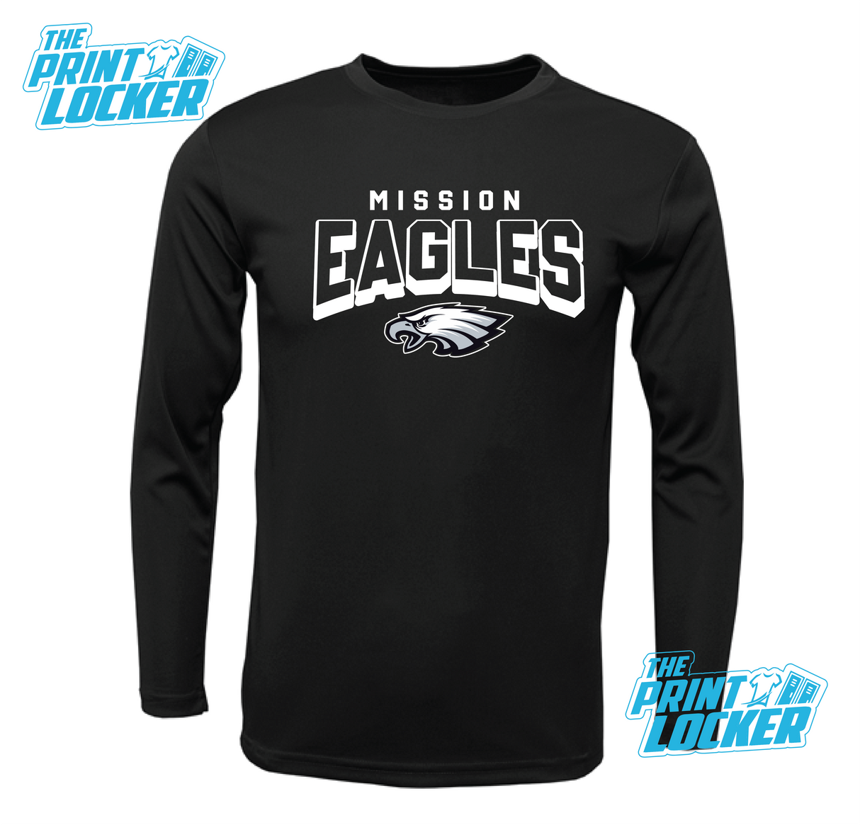 Eagles Arch Design Drifit Long Sleeve