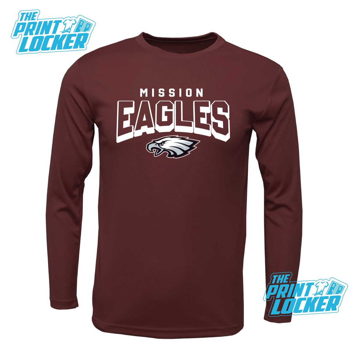 Eagles Arch Design Drifit Long Sleeve