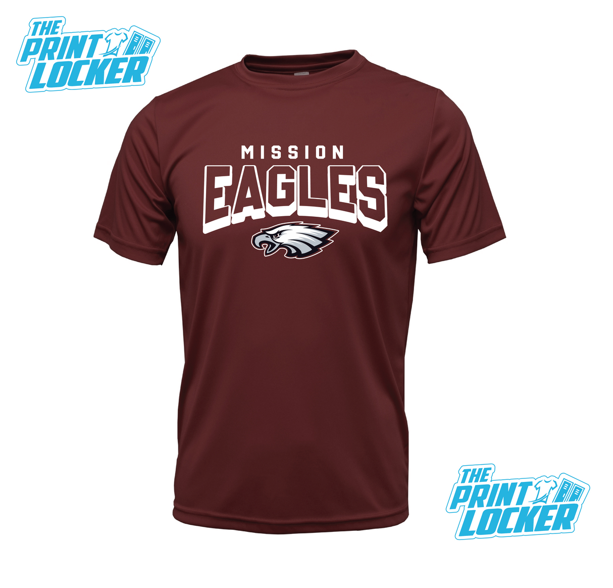 Eagles Arch Design Drifit Short Sleeve