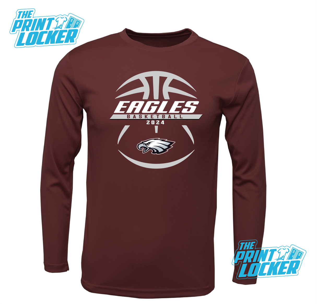 Eagles Basketball Design Drifit Long Sleeve