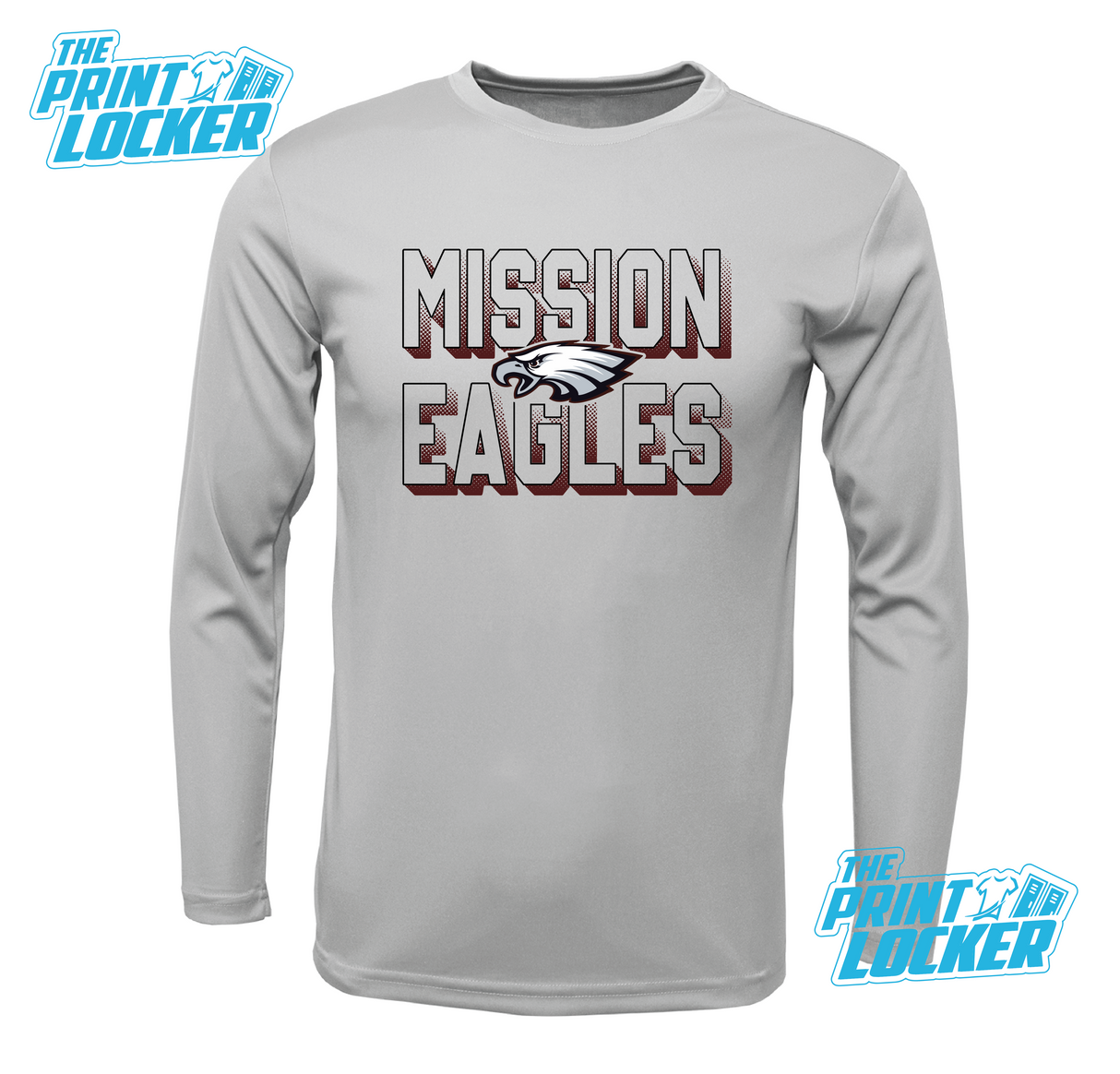 Eagles Halftone Design Drifit Long Sleeve