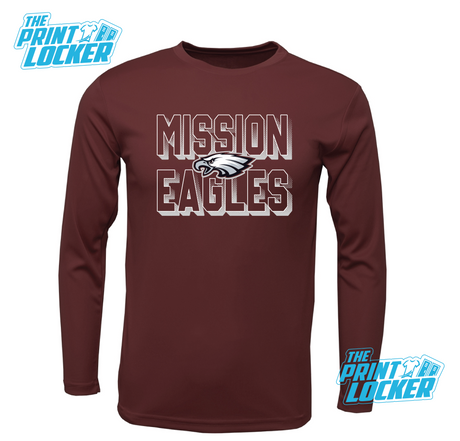 Eagles Halftone Design Drifit Long Sleeve