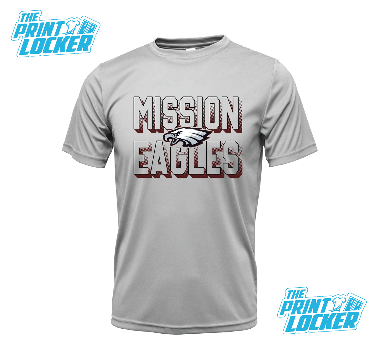 Eagles Halftone Design Drifit Short Sleeve