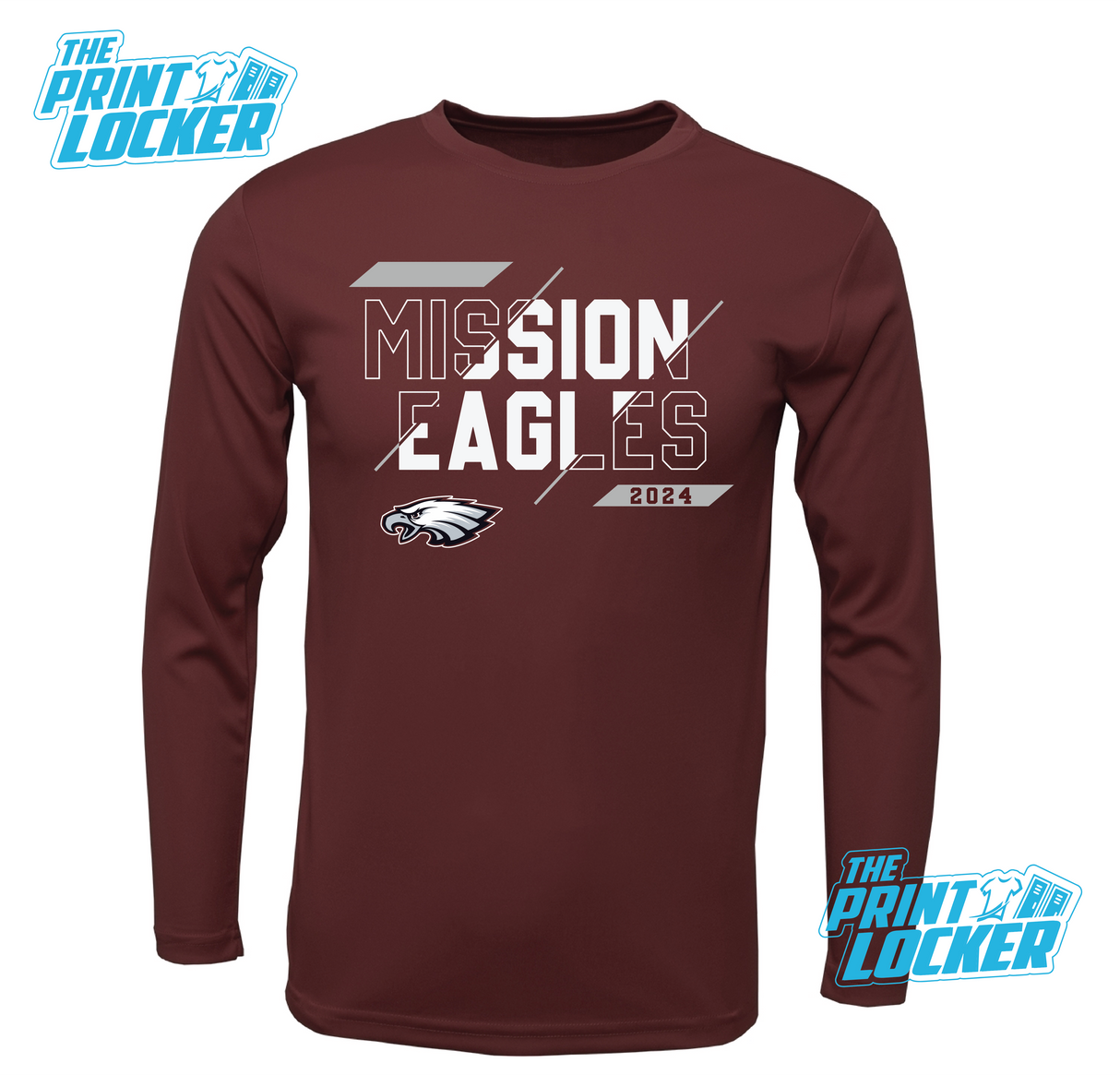 Eagles Slash Design Drifit Long Sleeve