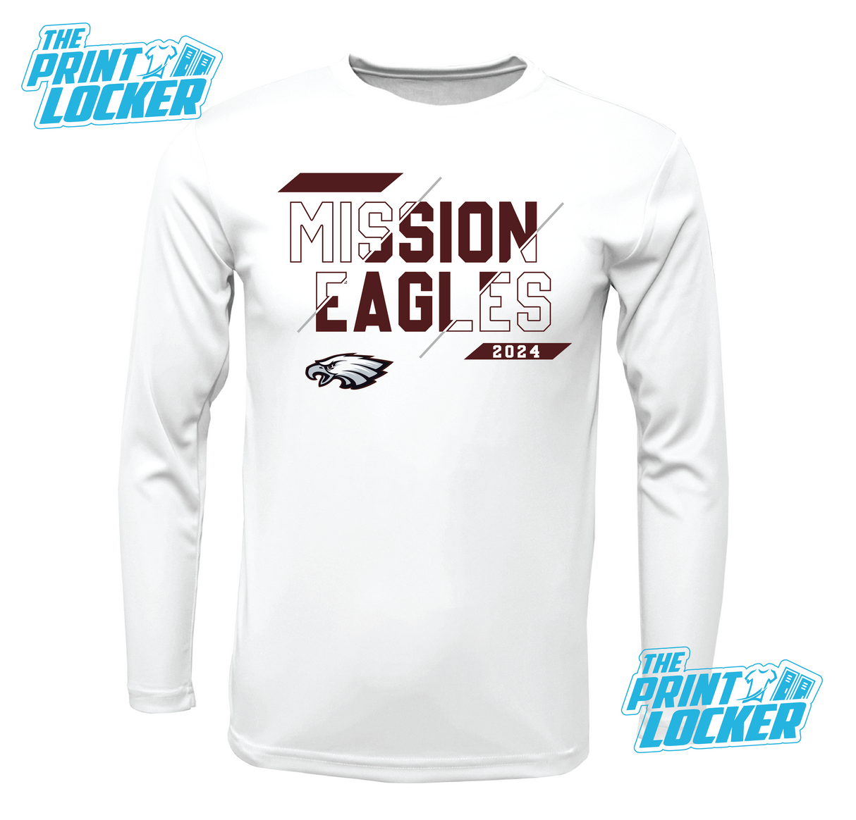 Eagles Slash Design Drifit Long Sleeve