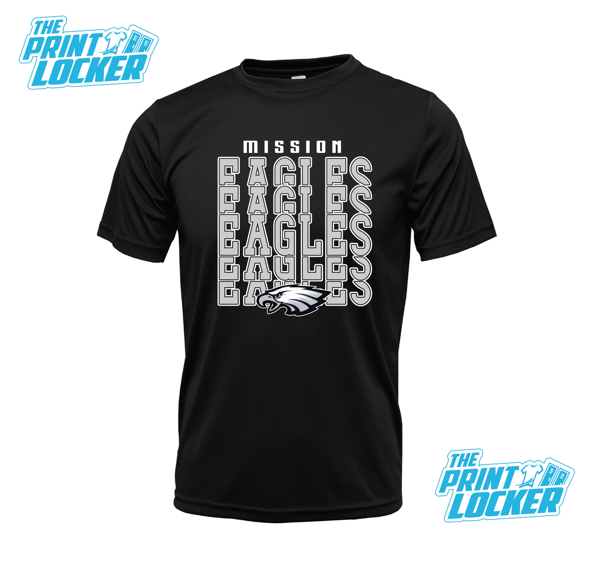 Eagles Stack Design Drifit Short Sleeve