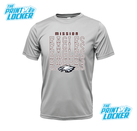 Eagles Stack Design Drifit Short Sleeve