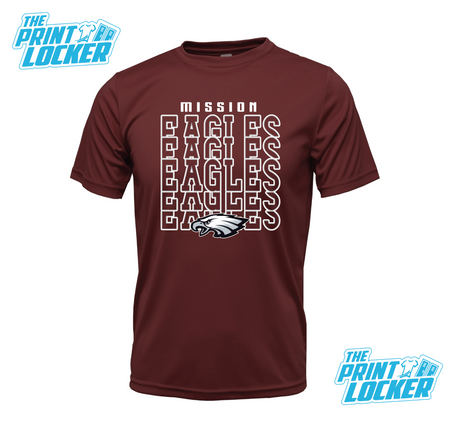 Eagles Stack Design Drifit Short Sleeve