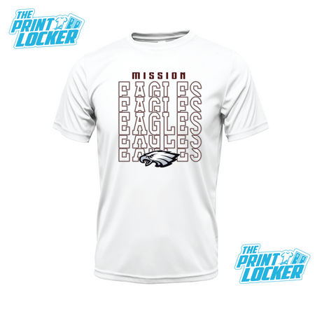 Eagles Stack Design Drifit Short Sleeve