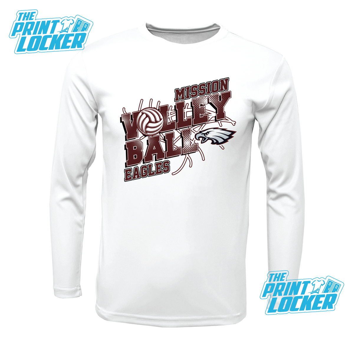 Eagles Volleyball Design Drifit Long Sleeve