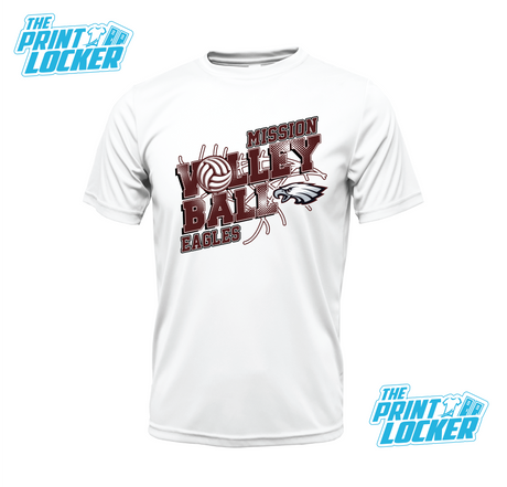 Eagles Volleyball Design Drifit Short Sleeve