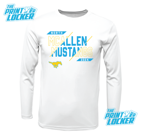 Mustangs Slash Design Drifit Long Sleeve