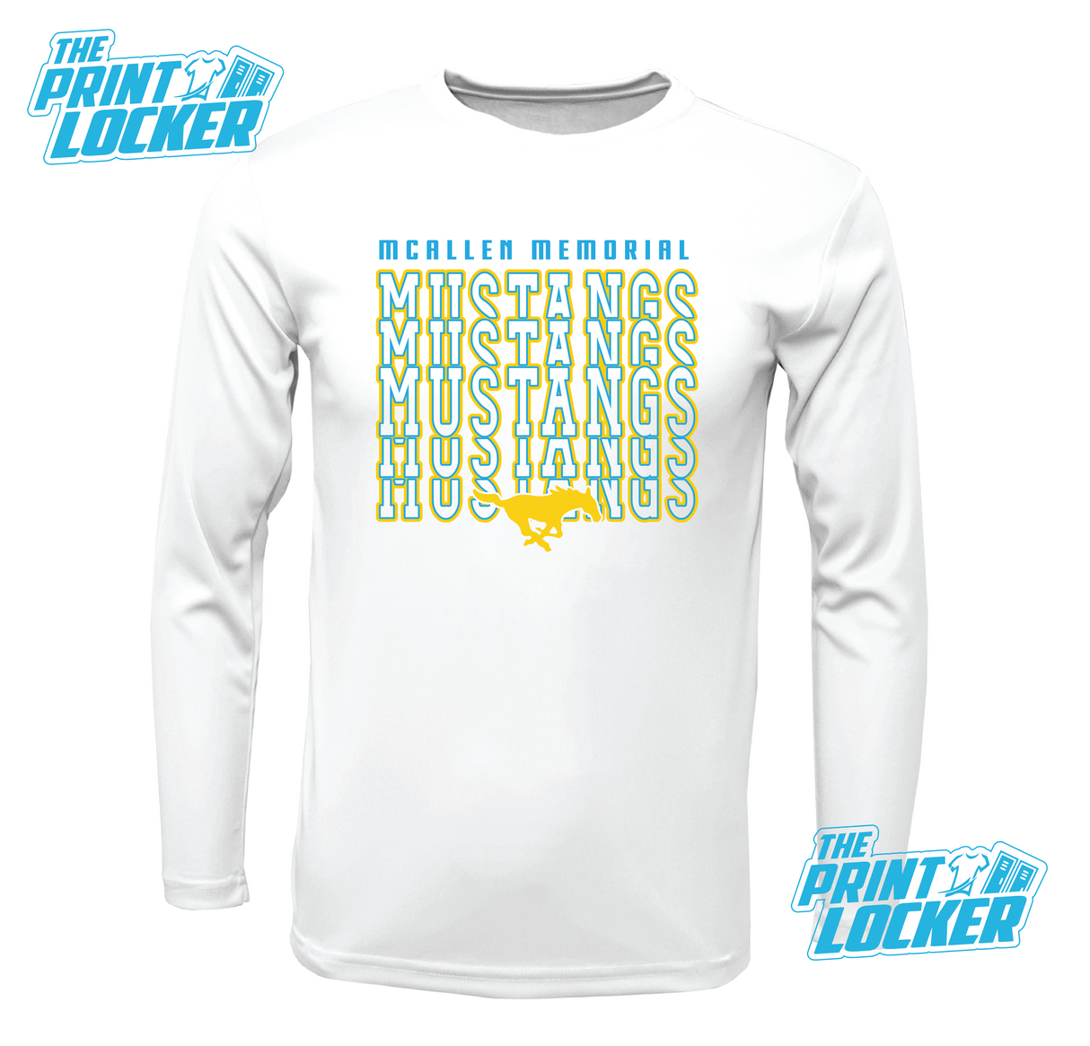 Mustangs Stack Design Drifit Long Sleeve