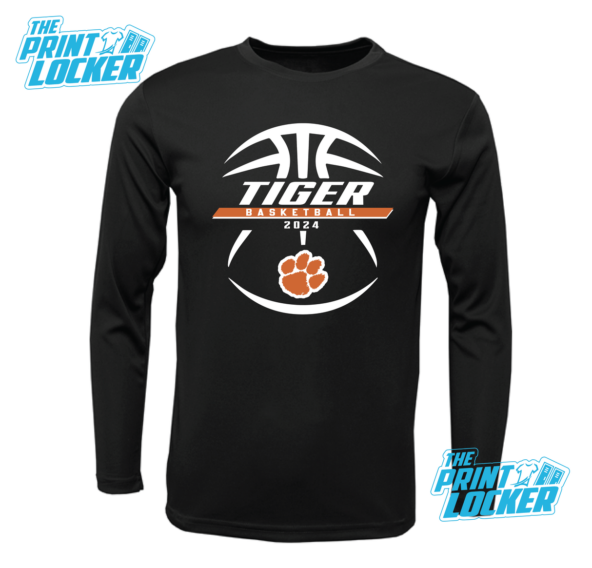 Tigers Basketball Design Drifit Long Sleeve