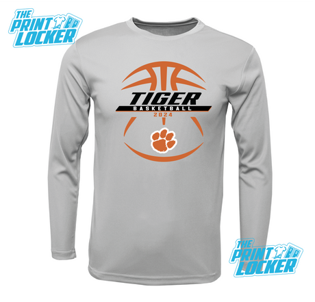 Tigers Basketball Design Drifit Long Sleeve