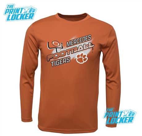 Tigers Football Design Drifit Long Sleeve