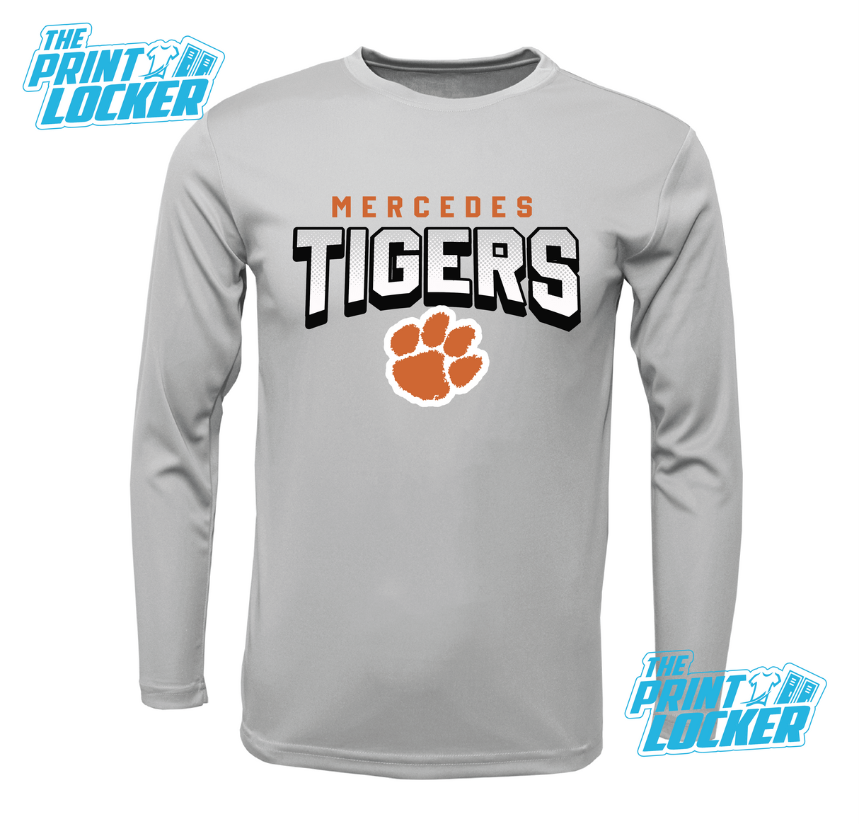 Tigers Halftone Design Drifit Long Sleeve