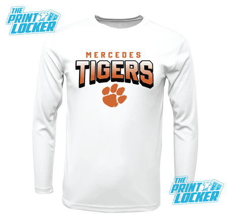 Tigers Halftone Design Drifit Long Sleeve