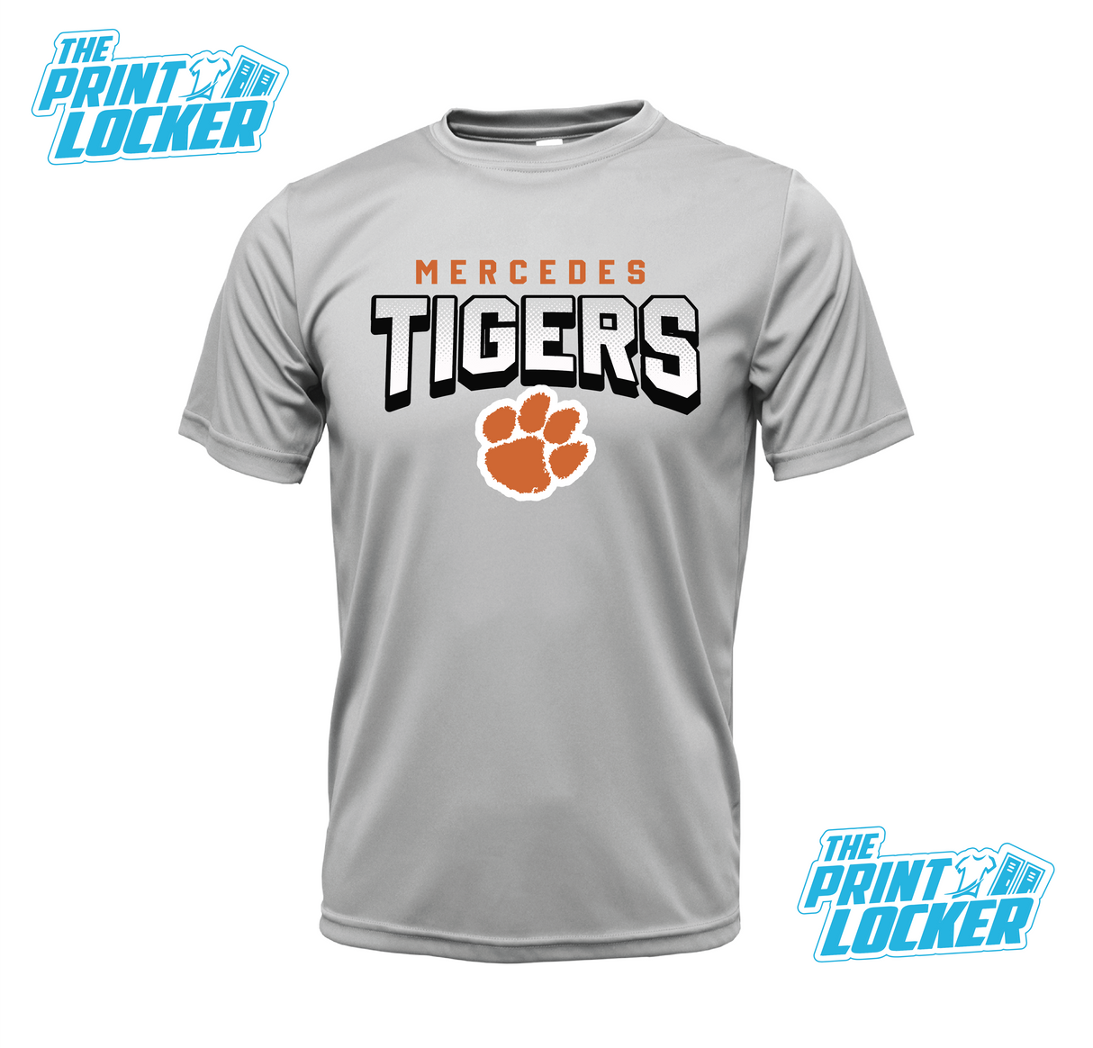 Tigers Halftone Design Drifit Short Sleeve