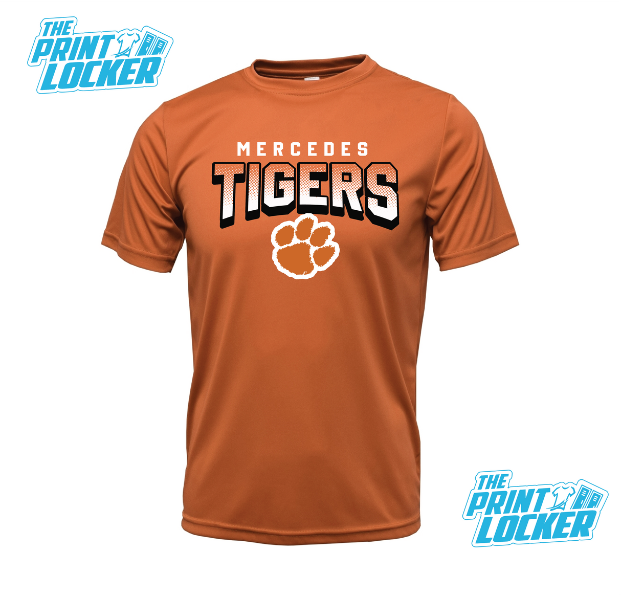 Tigers Halftone Design Drifit Short Sleeve