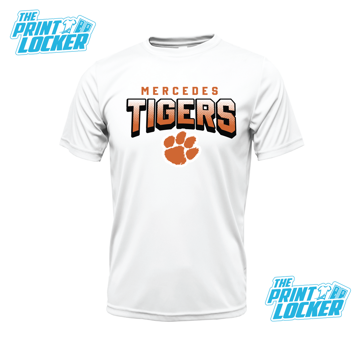 Tigers Halftone Design Drifit Short Sleeve